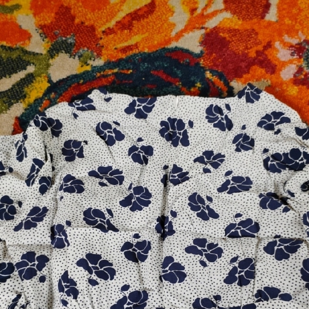 Boden Blue Floral Crew Neck Maxi Dress - Picture 5 of 11